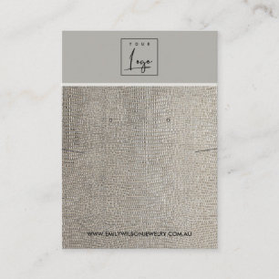 CARTE DE VISITE ÉCRAN DE REPOS EN CUIR D'ARGENT