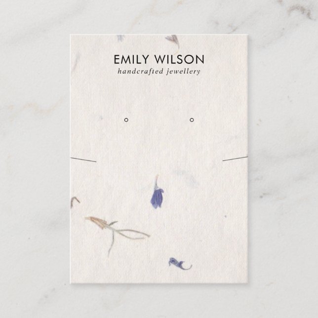 CARTE DE VISITE ÉCRAN DE RESTAURATION DE PAPIER FABRIQUÉ À LA MAIN (Devant)