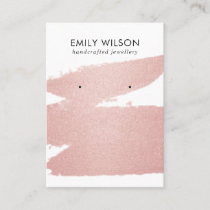 CARTE DE VISITE ÉCRAN DE RESTAURATION ROSE GOLD BLUSH BRUSH