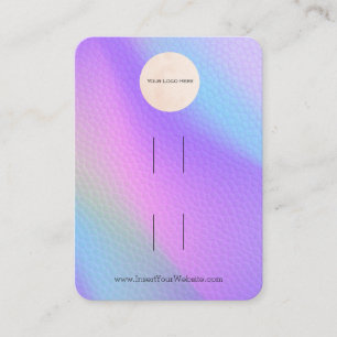 Carte De Visite Écran de votre logo Rainbow Double Bow