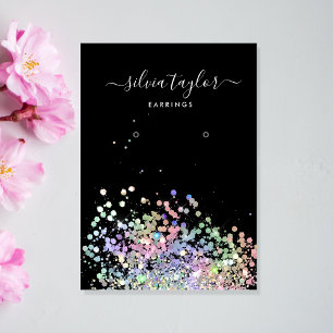 Carte De Visite Écran d'écoute de script holographique moderne