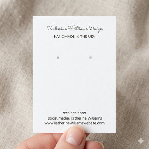 Carte De Visite Écran d'écoute   Fait à la main aux Etats-Unis