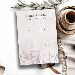 Carte De Visite Écran d'oreille Abstrait Silver Rainfall 2 Stud