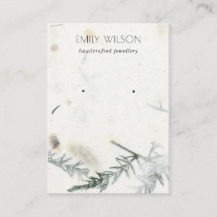 Carte De Visite Écran d'oreille Foliage papier fait main
