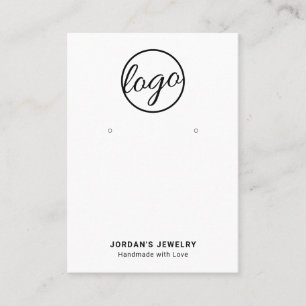 Carte De Visite Écran d'oreille grand logo simple