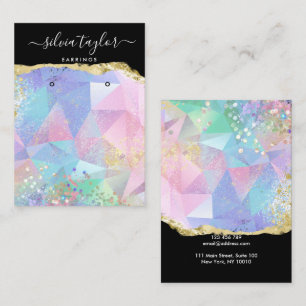 Carte De Visite Écran d'oreille holographique moderne 