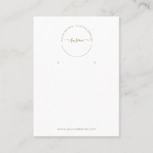 Carte De Visite Écran d'oreille minimaliste