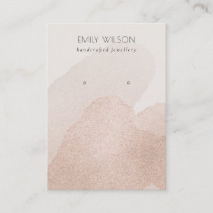 Carte De Visite Écran d'oreille rose Gold Shimmer