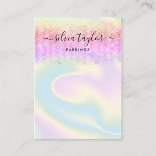 Carte De Visite Écran holographique moderne d'écoute de script uni