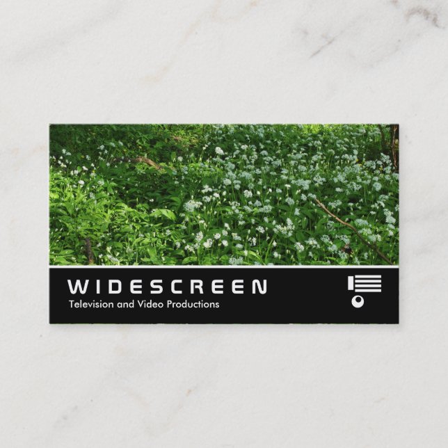 Carte De Visite Écran large 0438 - Fleurs de bois (Devant)