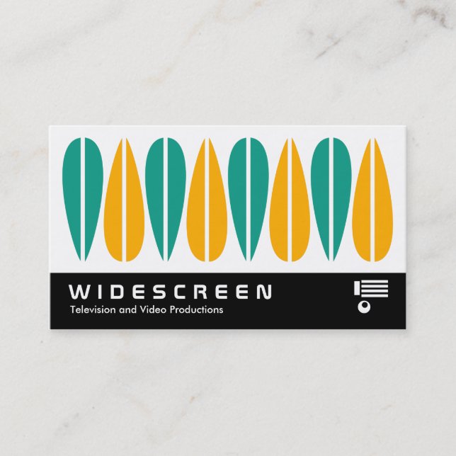 Carte De Visite Écran large 0450 - Feuille rétro 01 (Devant)