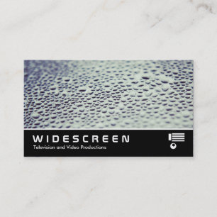 Carte De Visite Écran large 0486 - Droplets d'eau sur verre 01