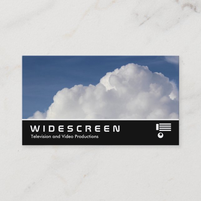 Carte De Visite Écran large 0527 - Cumulus Cloud (Devant)