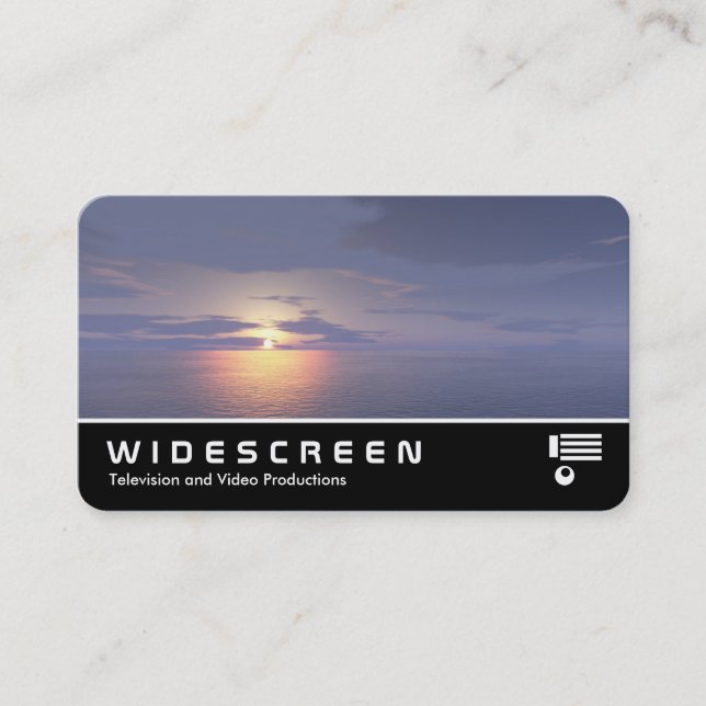 Carte De Visite Écran large 0529 - Lever du soleil/Coucher du sole (Devant)