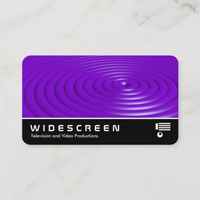 Carte De Visite Écran large 0550 - Anneaux - violet (Devant)