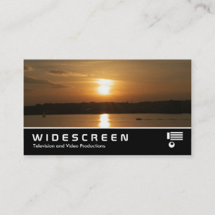 Carte De Visite Écran large 360 - Coucher de soleil sur Cardiff Ba