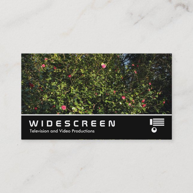 Carte De Visite Écran large 394 - Camellia Bush (Devant)