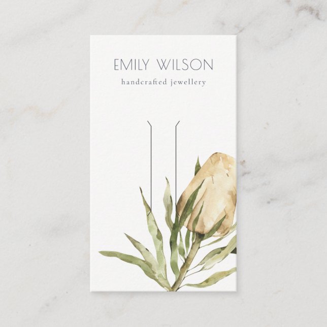 Carte De Visite Écran mignon Floral Banksia (Devant)