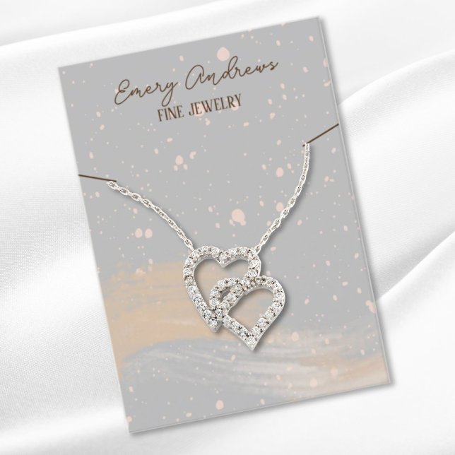 Carte De Visite Écran simple Designer Jewelry Collier (Créateur téléchargé)