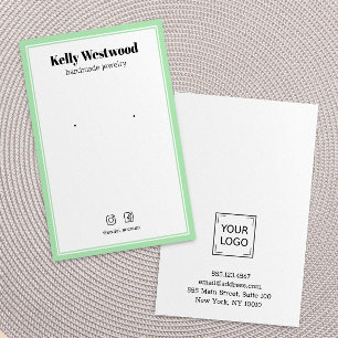 CARTE DE VISITE ÉCRAN VERT LUMINEUX AFFICHAGE LOGO SOCIAL ICÔNE