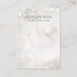 Carte De Visite Écran Whimsy Silver White Boke Jewelry
