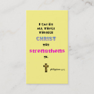 Carte De Visite Écriture biblique chrétienne