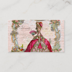 Carte De Visite Écriture de script français et Marie Antoinette