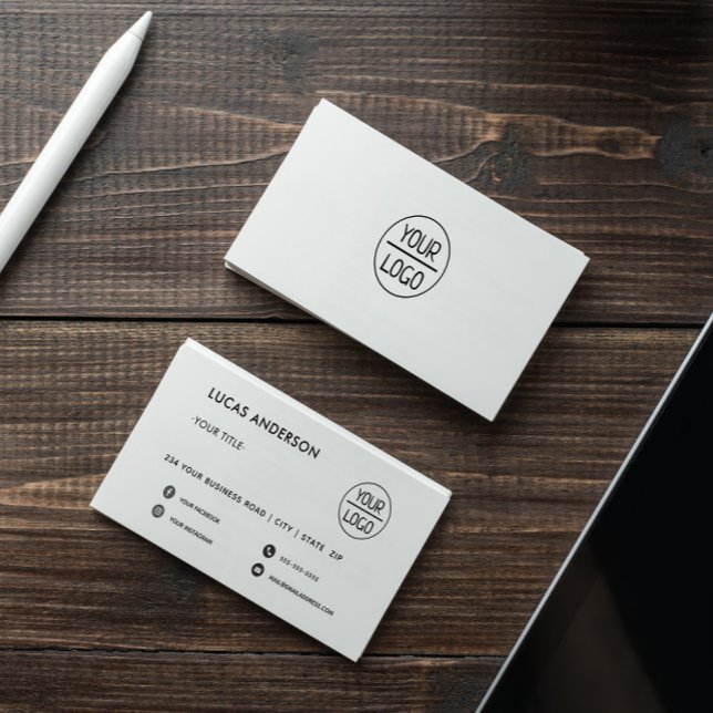 Carte De Visite Écriture féminine blanche logo personnalisé bus de (Créateur téléchargé)