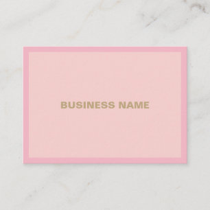 Carte De Visite Écriture manuscrite Or rose Professionnel Plain