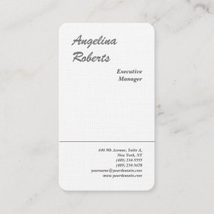Carte De Visite Écriture tendance lin professionnel minimaliste si