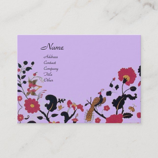 CARTE DE VISITE EDEN / JARDIN BLANC (Devant)