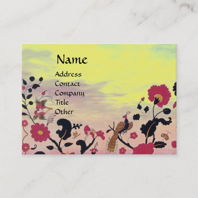 CARTE DE VISITE EDEN / JARDIN BLANC (Devant)