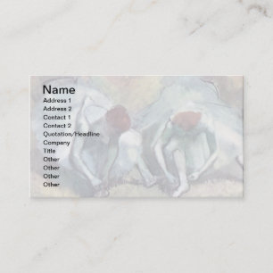Carte De Visite Edgar Degas - Danseurs de ballet Tying Chaussures