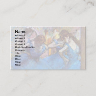 Carte De Visite Edgar Degas - Danseurs En Bleu - Amoureux De Danse