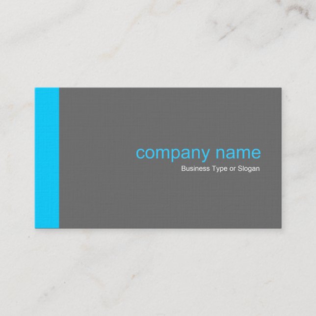 Carte De Visite Edge v2 - Bleu Ciel (Devant)