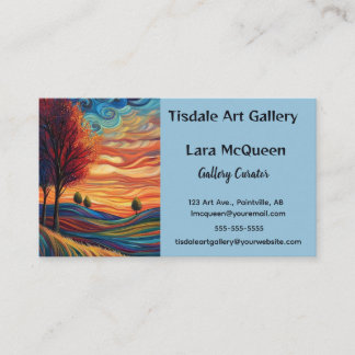 Carte De Visite Editable Art Gallery