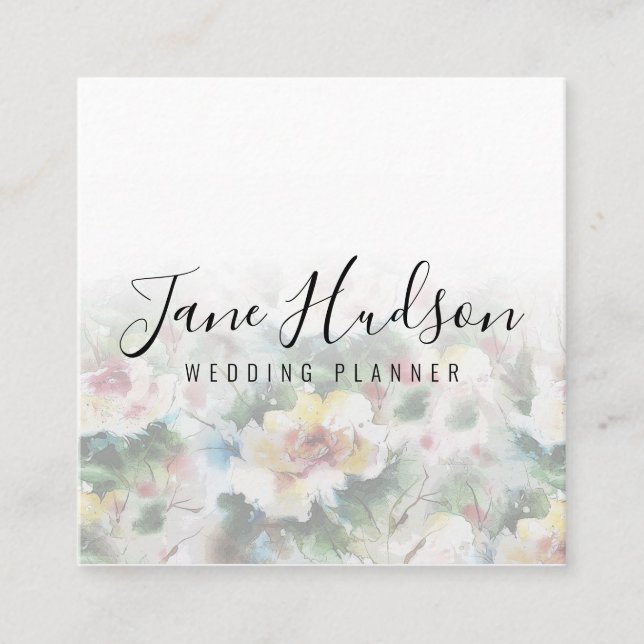 Carte de visite éditable minimaliste simple élégan (Devant)