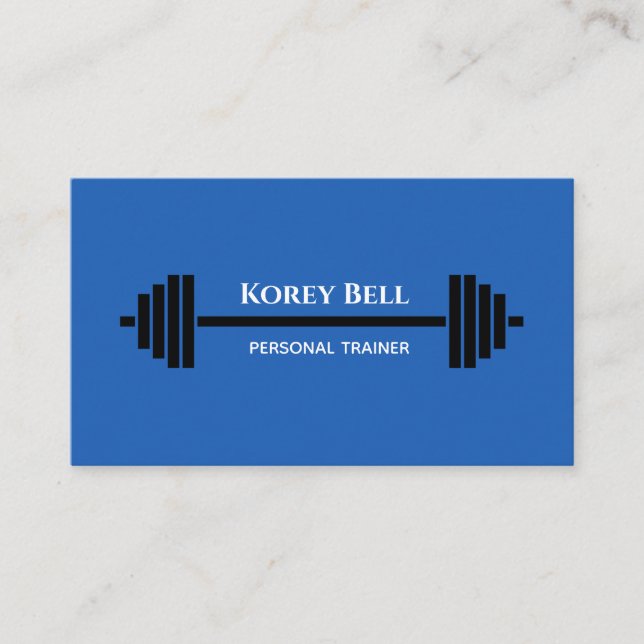 Carte De Visite Éditeur Barbell Personal Trainer (Devant)
