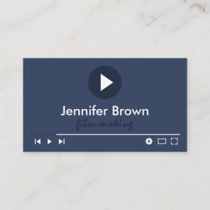 Carte De Visite Éditeur de production cinématographique Youtuber V