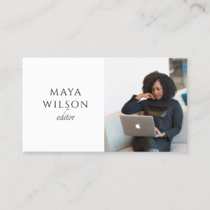 Carte De Visite Éditeur Minimaliste Moderne