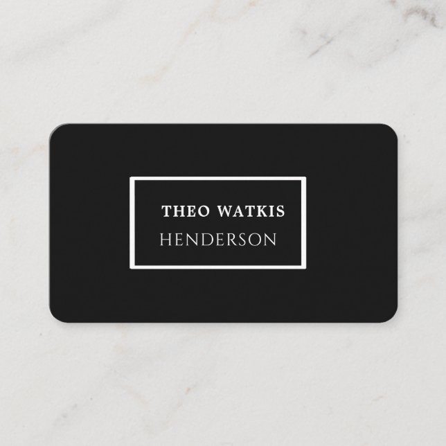 Carte De Visite Édition de code QR noir et blanc (Devant)
