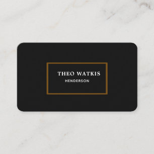 Carte De Visite Édition de code QR or noir