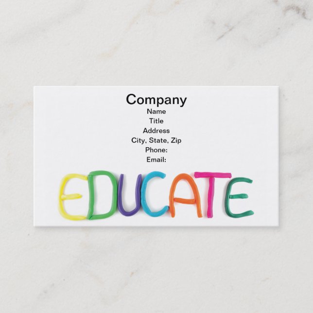Carte De Visite Éducation et école d'enfant (Devant)