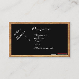 Carte de visite : Éducation et formation
