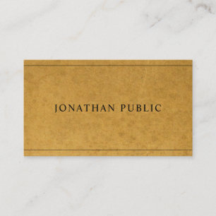 Carte De Visite Effet de papier kraft moderne créatif unique uni
