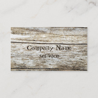 Carte De Visite Effet découpé par texture en bois des textes