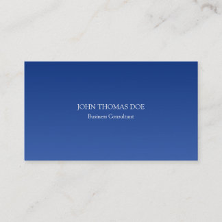 Carte De Visite Effet Professionnel Blue Simple Gradient Hombre