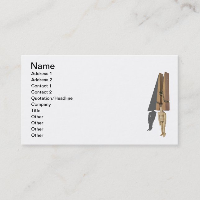 Carte De Visite Effort personnel (Devant)
