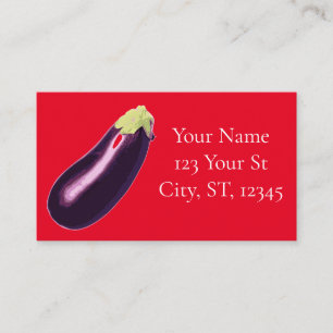 Carte De Visite Eggplant Thunder_Cove