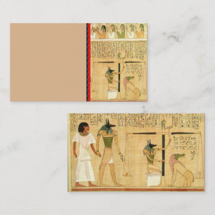 Carte de visite Égypte-Hiéroglyphes